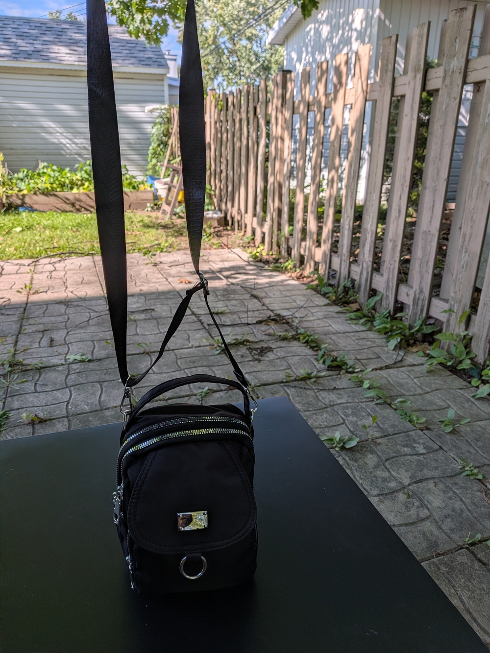Black Men's And Womem Crossbody Sling Bag - Compact Everyday Carry